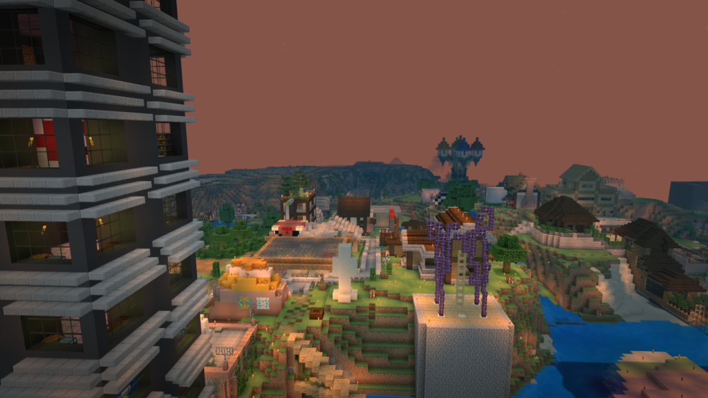 Evercraft v1 - Greenstone at dusk