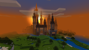 CorpiusRex's castle base on the Evercraft v3 Minecraft Realm
