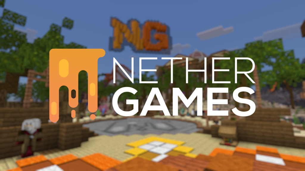The NetherGames logo on a screenshot of their in-game lobby before closure.