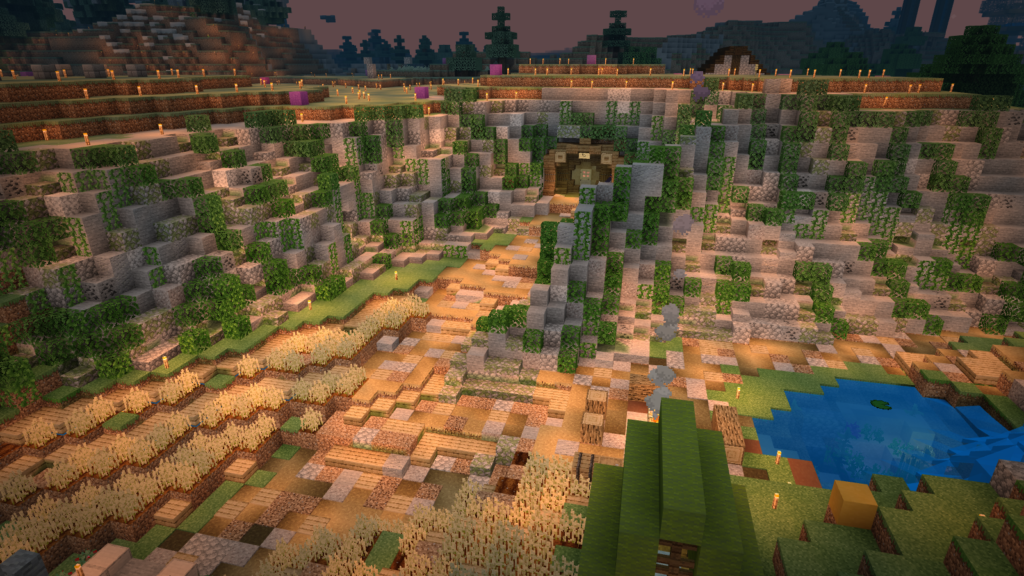 Haley's teraformed hobbit hole on the Evercraft v1 Minecraft Realm