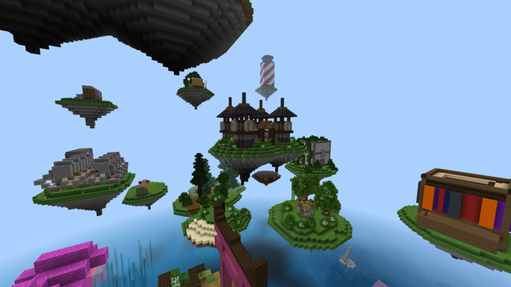 MrBobo122's floating isles base on the Evercraft v3 Minecraft Realm
