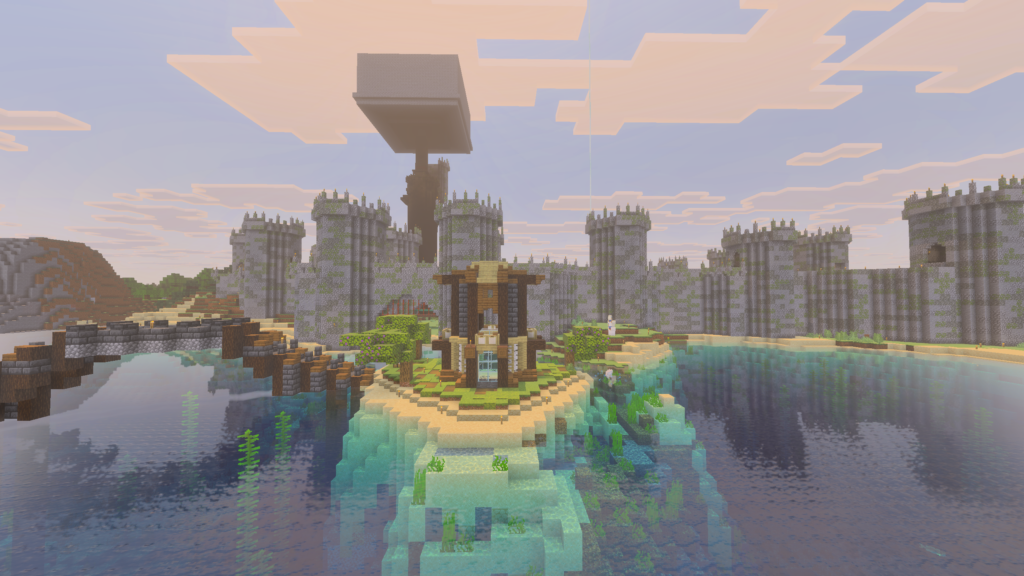 SilenceTyire's castle base on the Evercraft Summer Season Minecraft server
